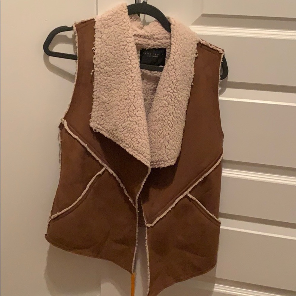 Sanctuary clothing faux fur and suede vest